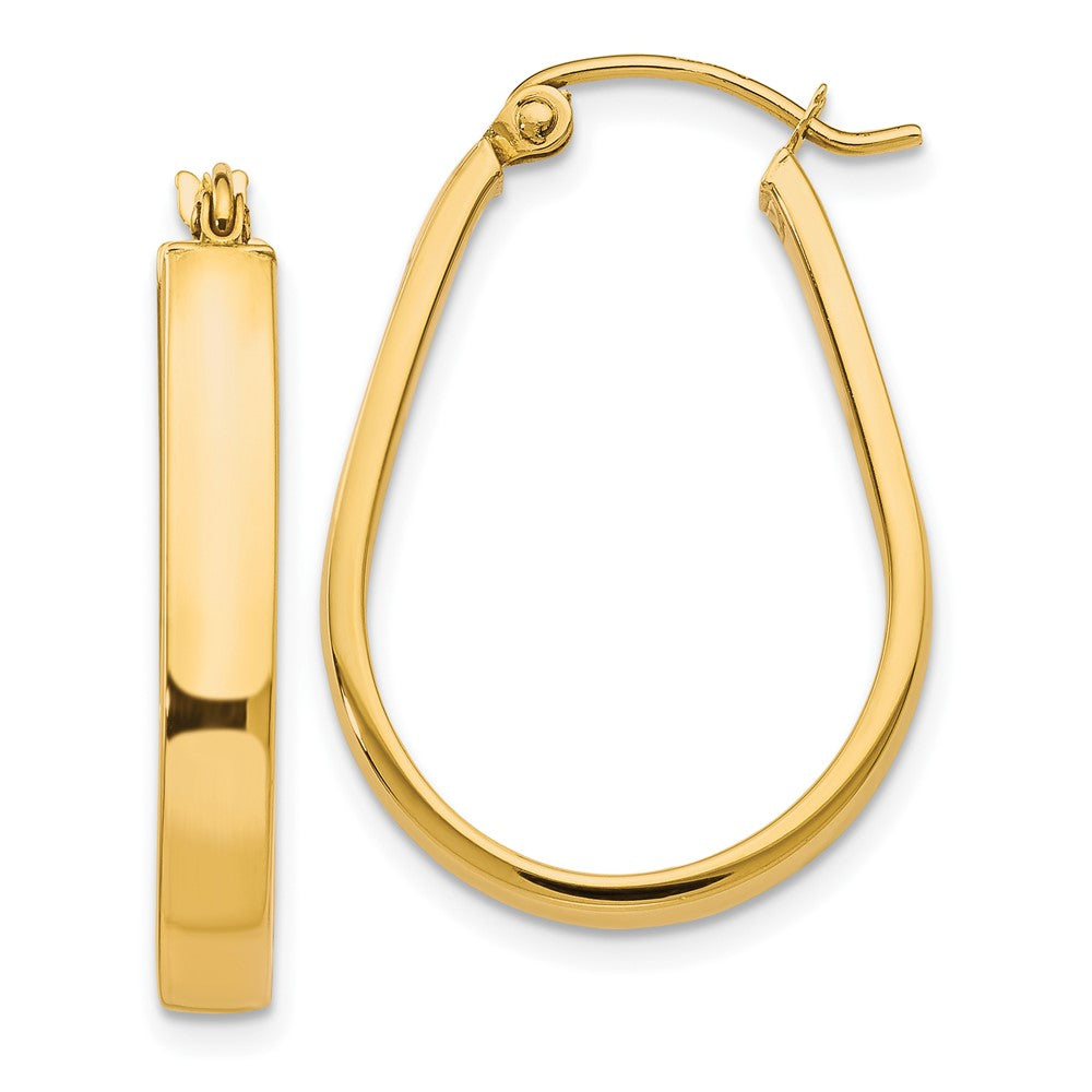 Leslie's 10K Polished Hinged Hoop EarringsTA18