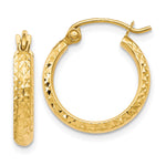 Load image into Gallery viewer, Leslie&#39;s 10K D/C Hinged Hoop EarringsTA21
