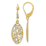 Load image into Gallery viewer, Leslie&#39;s 10K w/Rhodium D/C Leverback Dangle EarringsTB14
