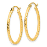 Load image into Gallery viewer, Leslie&#39;s 10K D/C Hinged Hoop EarringsTB21
