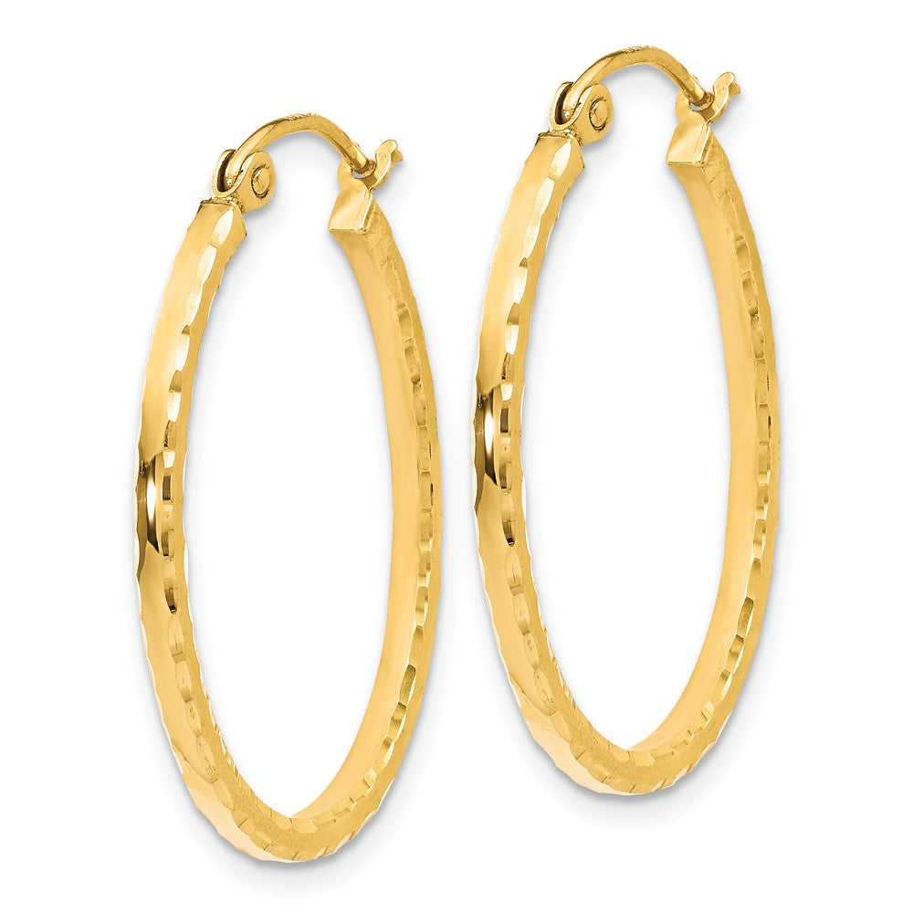 Leslie's 10K D/C Hinged Hoop EarringsTB21