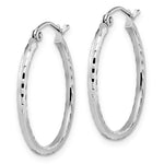 Load image into Gallery viewer, Leslie&#39;s 10K White Gold D/C Hinged Hoop EarringsTB22
