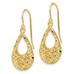 Load image into Gallery viewer, Leslie&#39;s 10K Textured Shepherd Hook Dangle EarringsTB36
