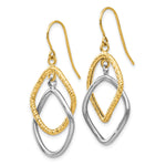 Load image into Gallery viewer, Leslie&#39;s 10K Two-tone Shepherd Hook Dangle EarringsTB44

