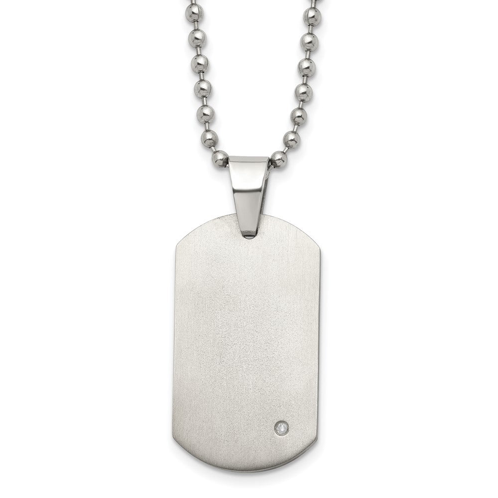 Titanium .02ct. Diamond Accent NecklaceTBN115-22