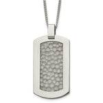 Load image into Gallery viewer, Titanium Hammered Pendant NecklaceTBN125-22
