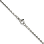 Load image into Gallery viewer, Titanium Polished 2.25mm 22in Cable ChainTBN183-22
