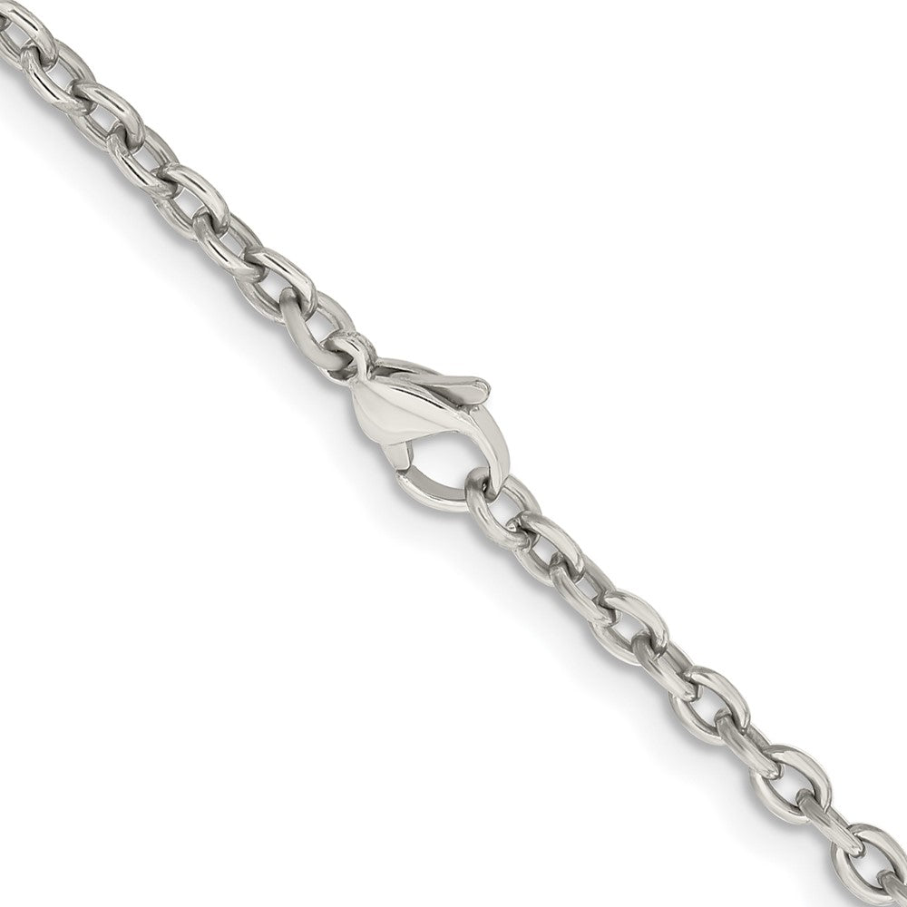 Titanium Polished 3.5mm 20in Cable ChainTBN185-20