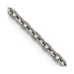 Load image into Gallery viewer, Titanium Polished 3.5mm 20in Cable ChainTBN185-20
