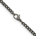 Load image into Gallery viewer, Titanium Polished 3.5mm 22in Curb ChainTBN188-22
