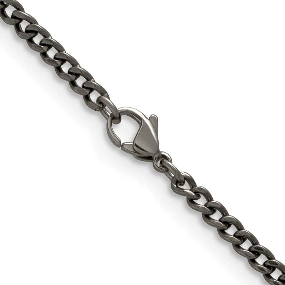 Titanium Polished 3.5mm 22in Curb ChainTBN188-22