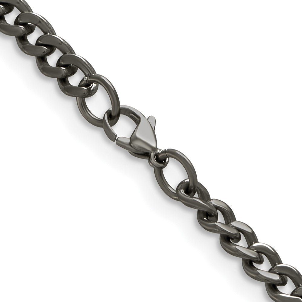 Titanium Polished 5.5mm 18in Curb ChainTBN189-18