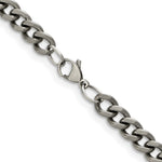 Load image into Gallery viewer, Titanium Polished 7.5mm 22in Curb ChainTBN190-22
