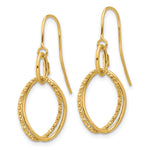 Load image into Gallery viewer, Leslie&#39;s 10K Polished and Textured Shepherd Hook Dangle EarringsTC02
