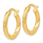 Load image into Gallery viewer, Leslie&#39;s 10K Textured Hinged Hoop EarringsTC21
