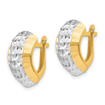 Load image into Gallery viewer, Leslie&#39;s 10K w/Rhodium D/C Hinged EarringsTC32
