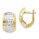 Load image into Gallery viewer, Leslie&#39;s 10K w/Rhodium D/C Hinged EarringsTC32
