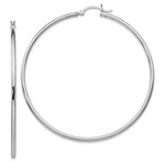 Load image into Gallery viewer, Leslie&#39;s Sterling Silver Polished Hinged Hoop EarringsVA08
