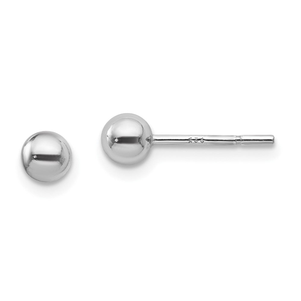 Leslie's Sterling Silver Polished Ball Post EarringsVA20
