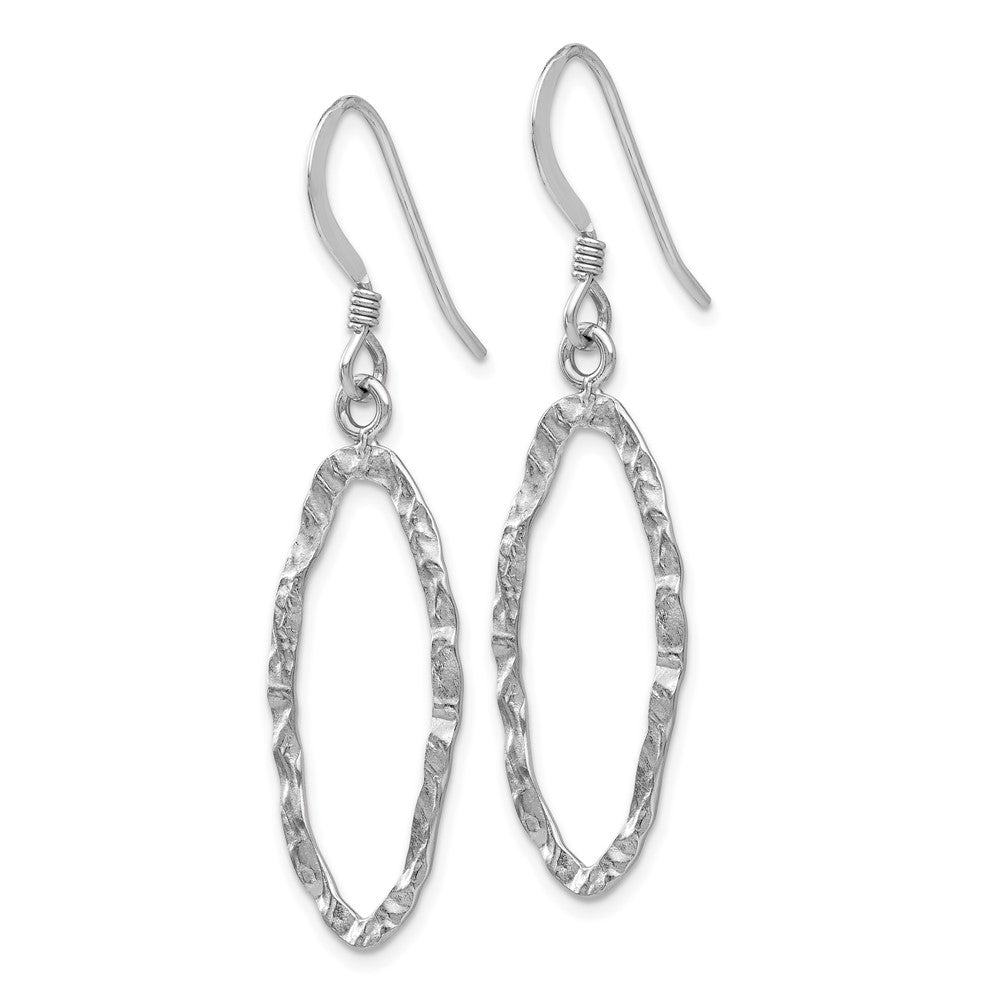 Leslie's Sterling Silver D/C Shepherd Hook Dangle EarringsVA26