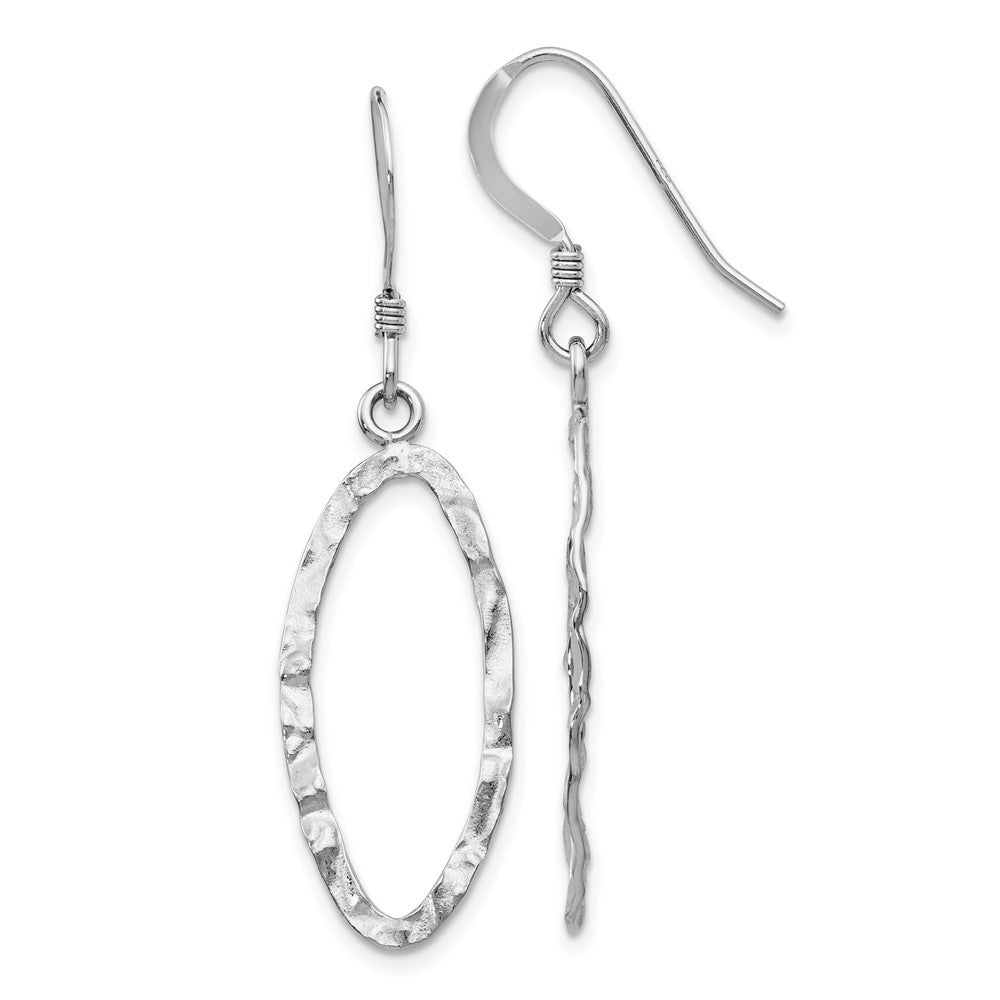Leslie's Sterling Silver D/C Shepherd Hook Dangle EarringsVA26