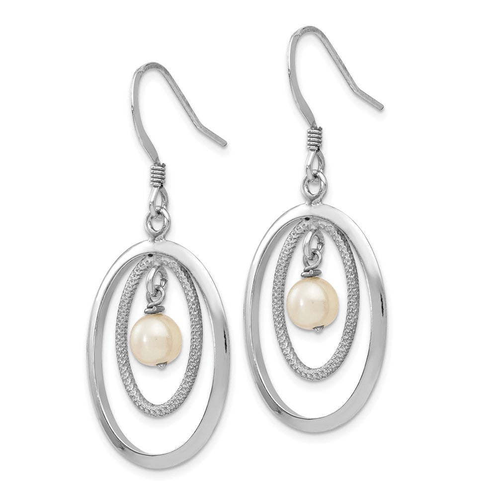 Leslie's Sterling Silver FW Cultured Pearl Dangle EarringsVA35