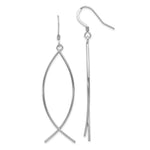 Load image into Gallery viewer, Leslie&#39;s Sterling Silver Polished Shepherd Hook Dangle EarringsVA40
