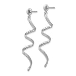Load image into Gallery viewer, Leslie&#39;s Sterling Silver Polished &amp; Textured Post Dangle EarringsVA45
