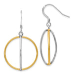 Load image into Gallery viewer, Leslie&#39;s Sterling Silver Gold-tone 18K Flash-plated Dangle EarringsVA89
