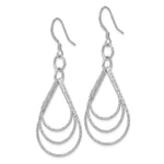 Load image into Gallery viewer, Leslie&#39;s Sterling Silver Textured Shepherd Hook Dangle EarringsVA97
