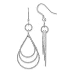 Load image into Gallery viewer, Leslie&#39;s Sterling Silver Textured Shepherd Hook Dangle EarringsVA97

