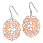 Load image into Gallery viewer, Leslie&#39;s Sterling Silver Rose-tone 18K Flash-plated Dangle EarringsVB38
