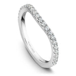 Load image into Gallery viewer, 14K White Gold Noam Carver Matching Band 22 Round Diamonds.
