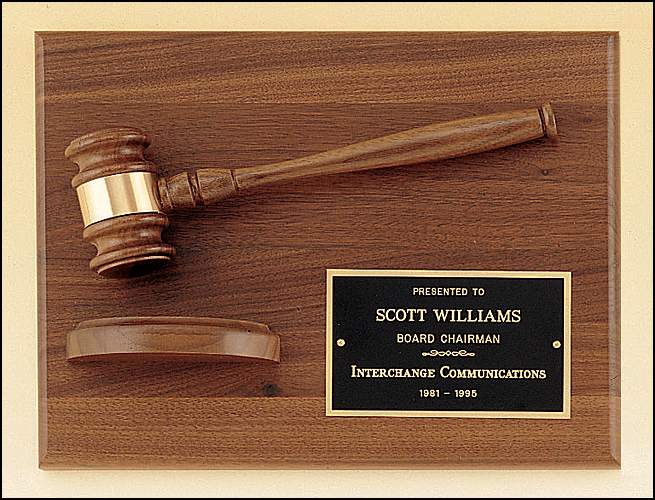 Gavel Plaques