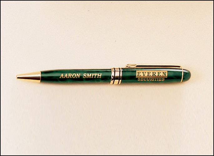 Pens - Green marble