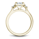 Load image into Gallery viewer, 14K Yellow Gold Noam Carver Engagment ring with 2 Round Diamonds. Center Stone not included.
