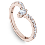 Load image into Gallery viewer, 14K Noam Carver Stackable in Rose Gold with  22 Round Diamonds
