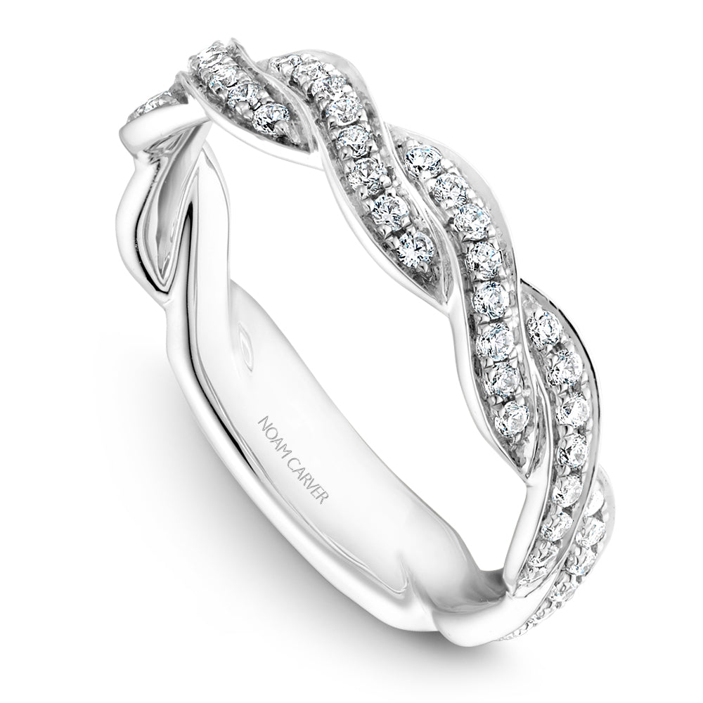 14K Noam Carver Stackable in White Gold with  62 Round Diamonds