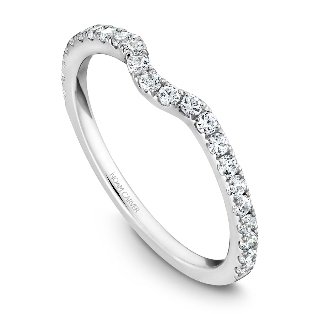 14K Noam Carver Stackable in White Gold with  23 Round Diamonds